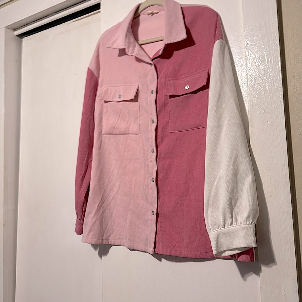Entro Colorblock Pink Top! NEW
